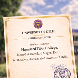Affiliation of Hamdard Tibbi College to Delhi University